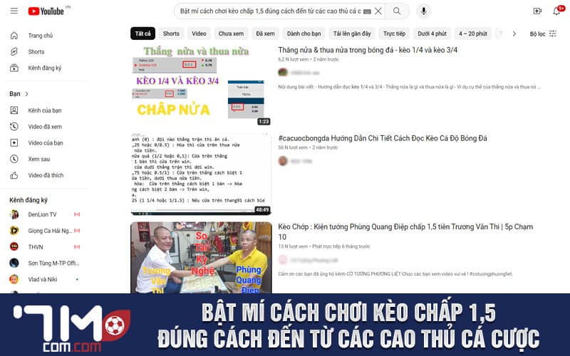 Bật mí cách chơi kèo chấp 1,5 đúng cách đến từ các cao thủ cá cược
