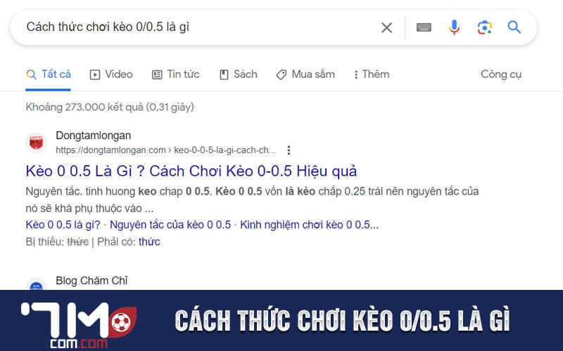 Cách thức chơi kèo 0/0.5 là gì 
