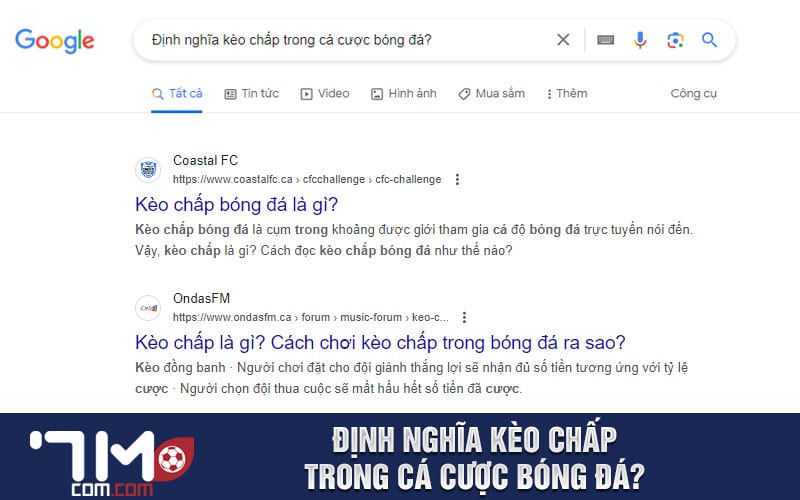 Định nghĩa kèo chấp trong cá cược bóng đá?
