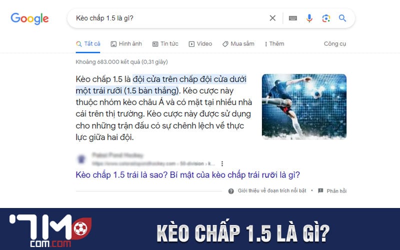 Kèo chấp 1.5 là gì?
