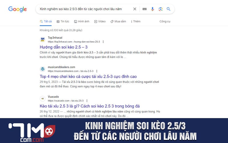 Kinh nghiệm soi kèo 2.5/3 đến từ các người chơi lâu năm
