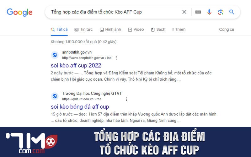 Tổng hợp các địa điểm tổ chức Kèo AFF Cup