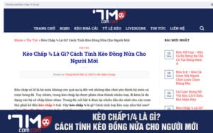 Kèo Chấp ¼ Là Gì? Cách Tính Kèo Đồng Nửa Cho Người Mới